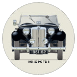 MG TD II 1951-52 (square lights & wire wheels) Coaster 4